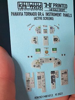 Kitsworld 1:48 Cockpit Instrument Panel Panavia Tornado GR.4 (screens activ 
